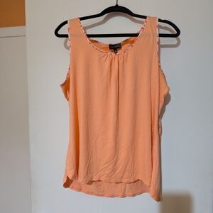 The Limited Orange Sleeveless Relaxed Tank Top